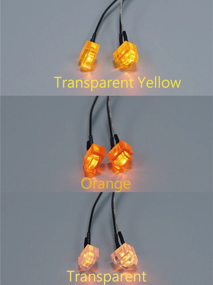 

1 Pair 1:14 Scale Foot Pedal Turn Signal Yellow Light Parts for Tamiya 1:14 RC Tractor Truck For SCANIA R470 R620 Optional Parts