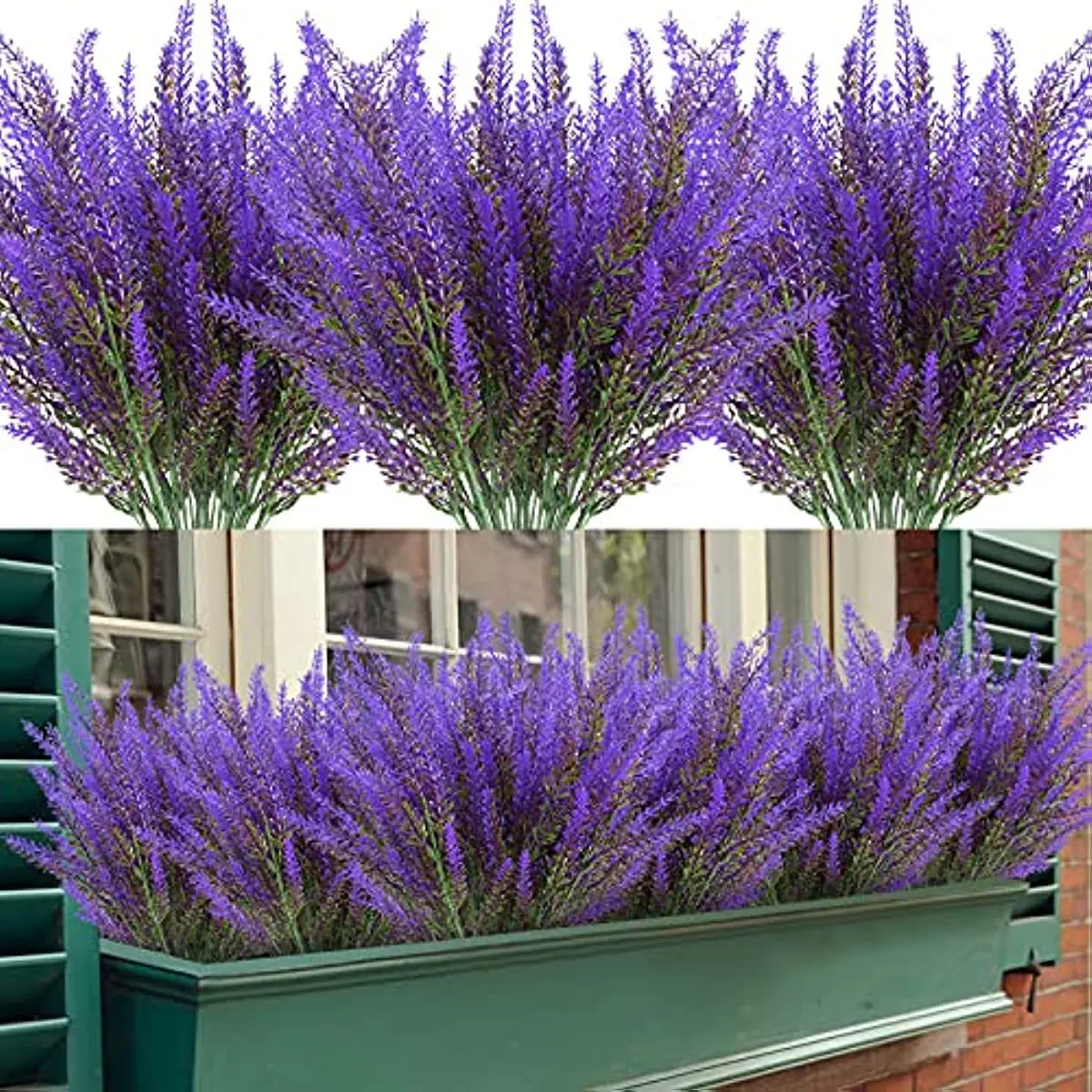3/5/10 Uds. Flores artificiales flocadas de plástico paquete de lavanda plantas falsas ramo de novia de boda interior exterior cocina del hogar