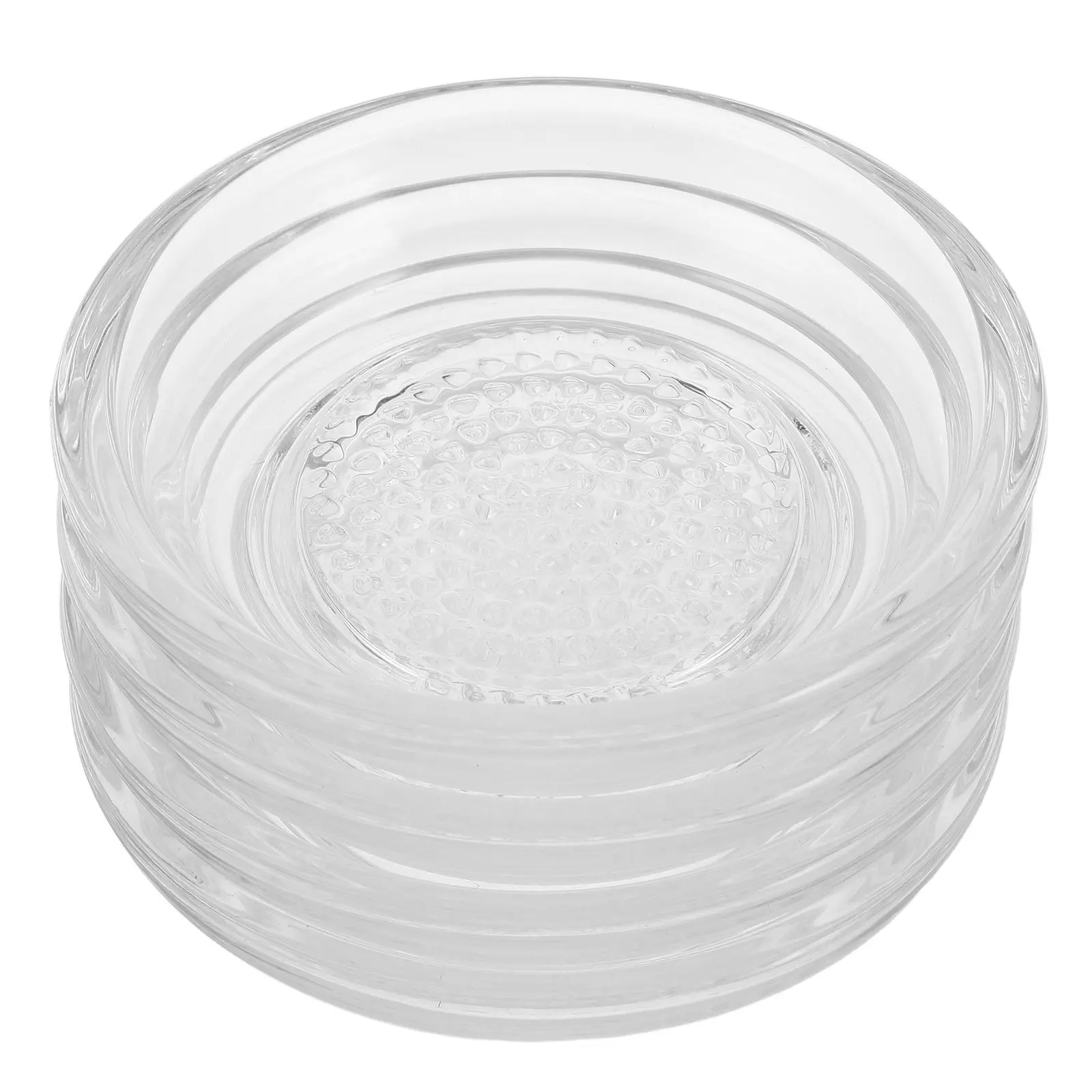 

4Pcs Clear Seasoning Containers: 60Ml Glass Grater Plate for Garlic Potato Masher Dipping Sauce Bowls Small Condiment Cups