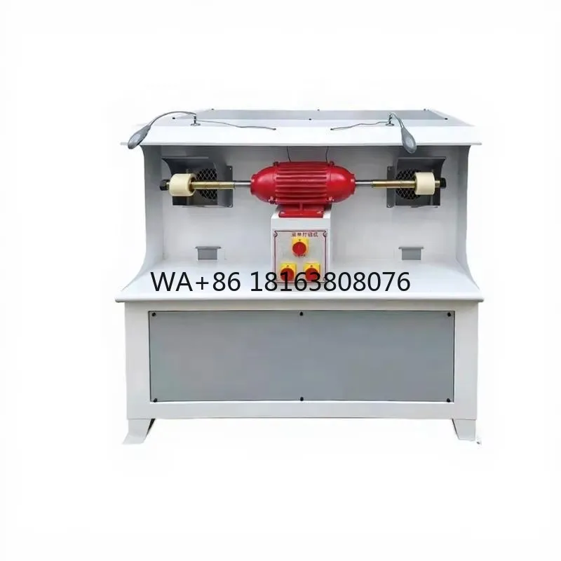Double head dust collector shoe material leather grinder, for shoe making machine