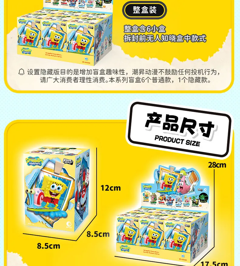 Anime Spongebob Patrick Star Squidward Quincy Tentacles Eugene H. Krabs Figur Reise-Momente Serie Blind Box Spielzeug – Detail 15