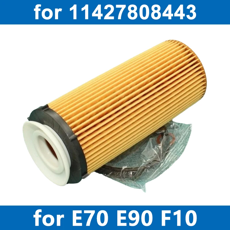 1/6/10PCS Car Oil Filter 11427808443 For E90 325d 330d F07 F10 525d 530d 535d F02 730d 740d E70 E71 X5 X6 Engine N57 2008~2014