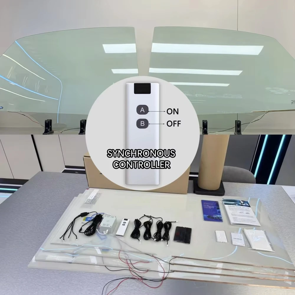 Electric Vehicle Window Film PDLC Smart Tint Switchable Privacy Glass Film Self-Adhesive Auto Dimming Window Tint Sunroof