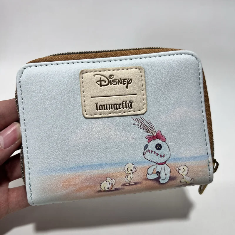 2025 Disney Stitch Cute Cartoon Anime  Purse Korean Edition Trendy Wallet Multi Functional Short Wallet Card Bag Kids Gift