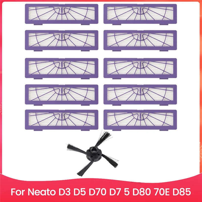 

RALCA-Accessories Kit Forneato D3 D5 D70 D7 5 D80 70E D85 Side Brush Hepa Filter Replacement Parts