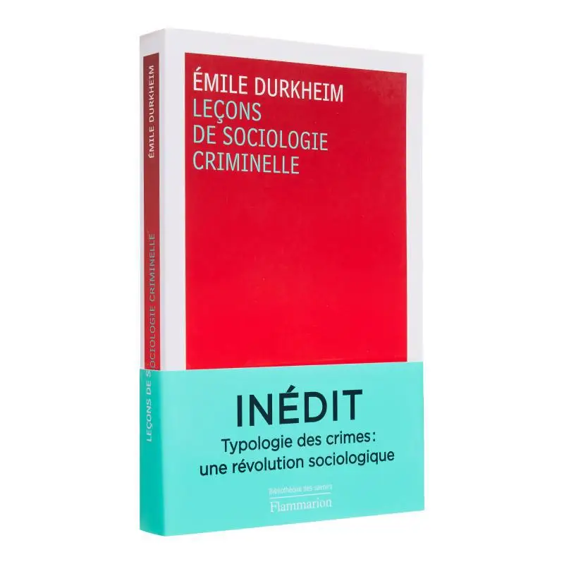 

Lessons In Criminal Sociology Emile Durkheim Flammarion 9782080233066 Book