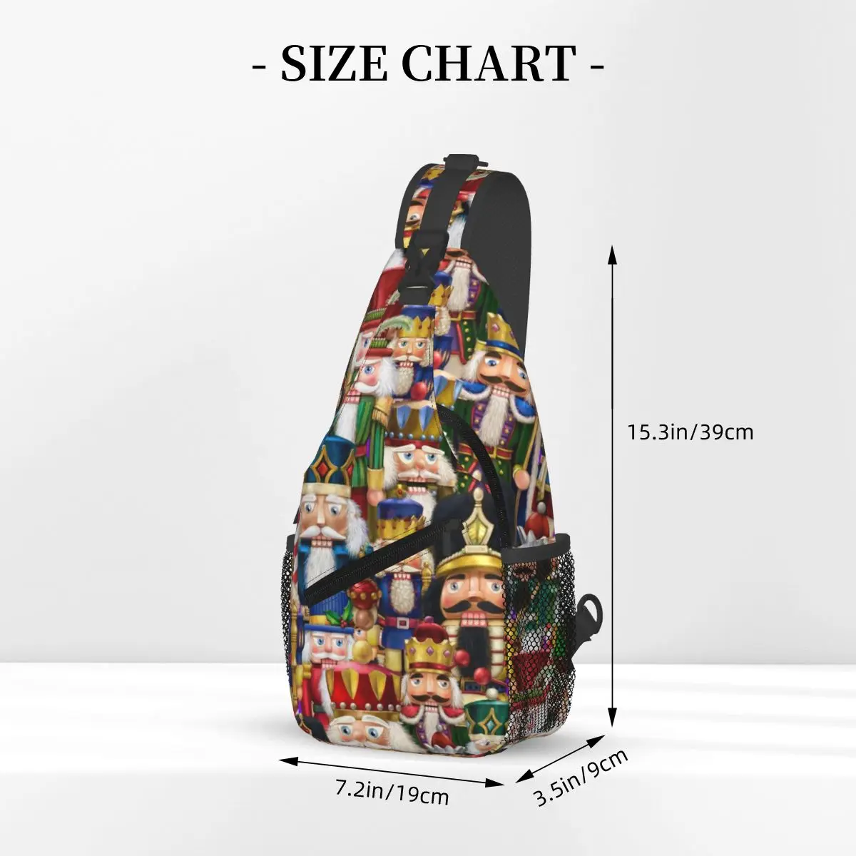 Nutcracker Extravaganza Sling Backpack Sling Bag Hiking Travel Chest Bag Daypack Men Fashion Crossbody Backpack Shoulder Bag