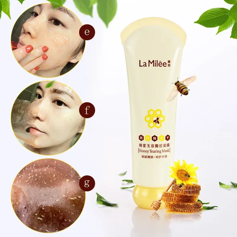 Honey Tearing Mask Peel-off Mask Tearing Shrinks Pores  Remove Peel Off Dead Skin Oil Control Clean Pores Face Skincare Mask