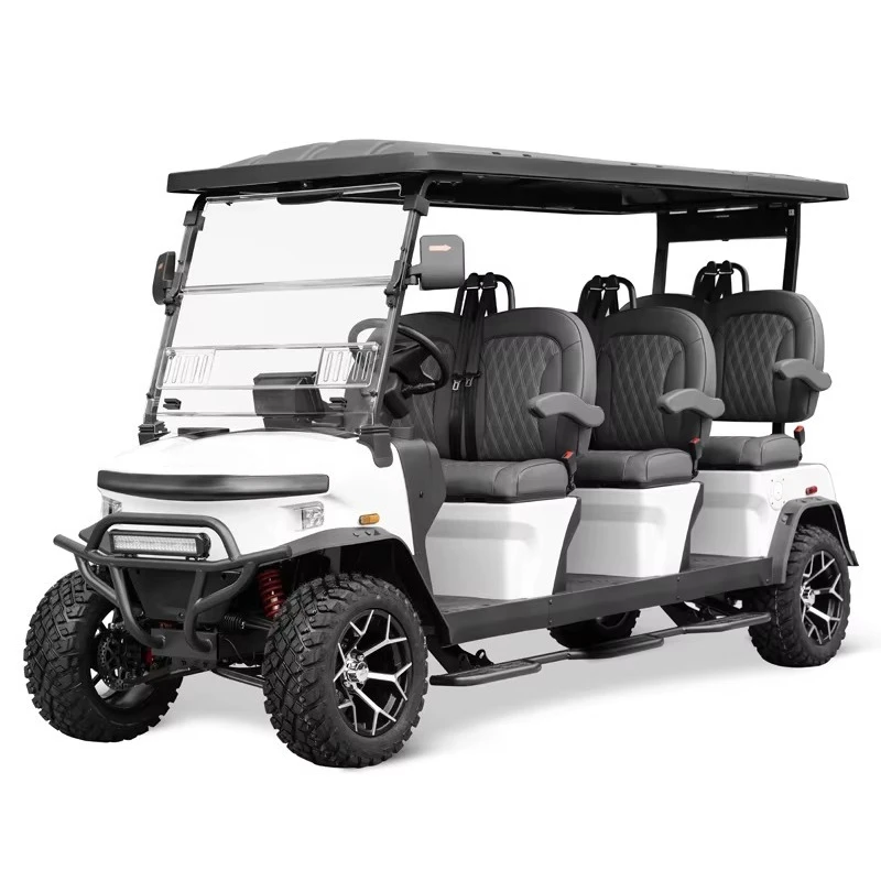Denago 2025 Chinese New Design 5kw Buggy Golf Cart 6 Seater 48v  Lithium Battery Utility High Quality Golf Carts Electric