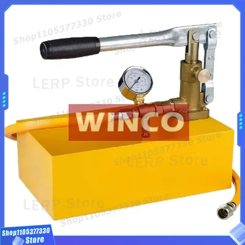SYB 63 Manual Hydraulic Pressure Test Pump Portable Hand Operated Stress Testing Device for Pipe Valve Hose Leak Detection