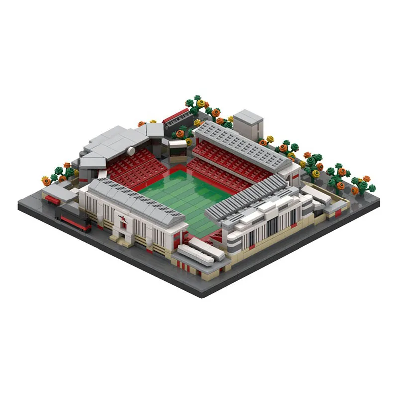 1139 pçs highbury estádio arsenal clube de futebol moc clássico campo educação construção diy blocos brinquedo aniversário presente