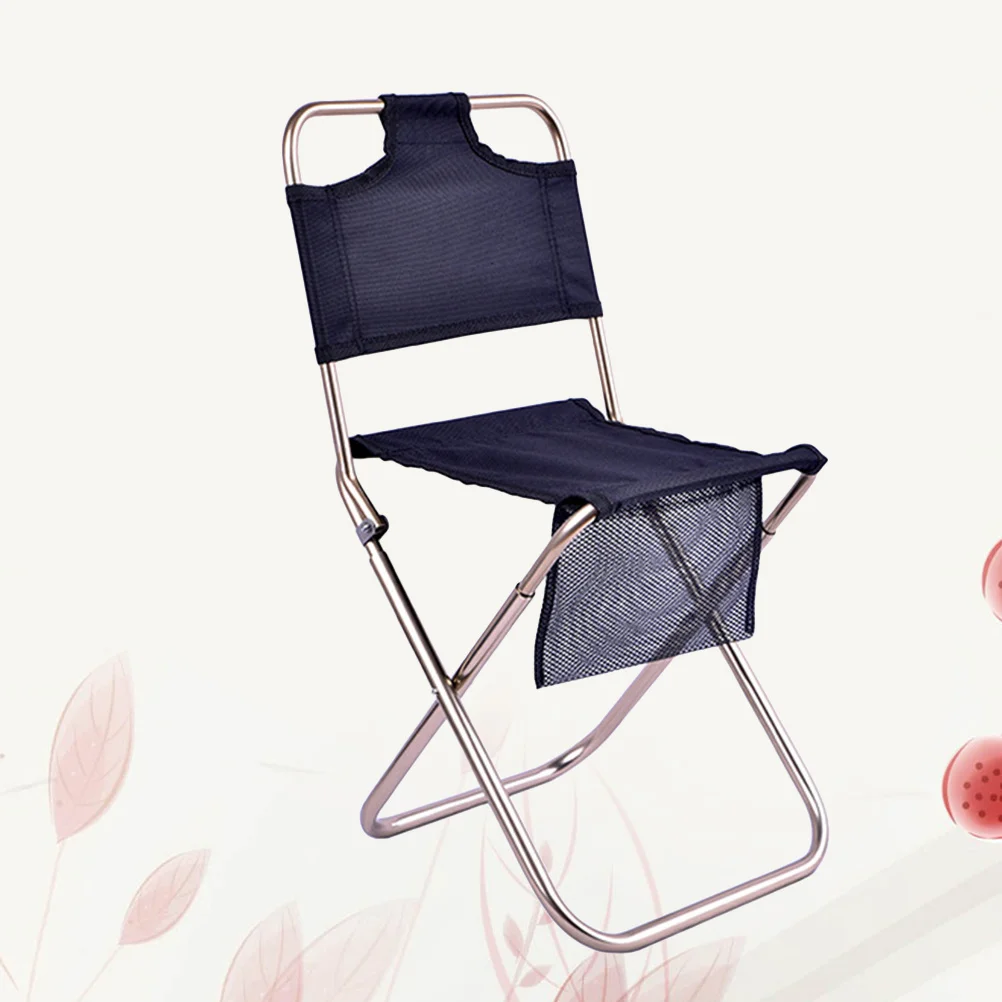 

Outdoor Folding Stool Portable Fishing Chair Art Painting Sketching Stool Black Camping Chair for Garden Beach Picnic