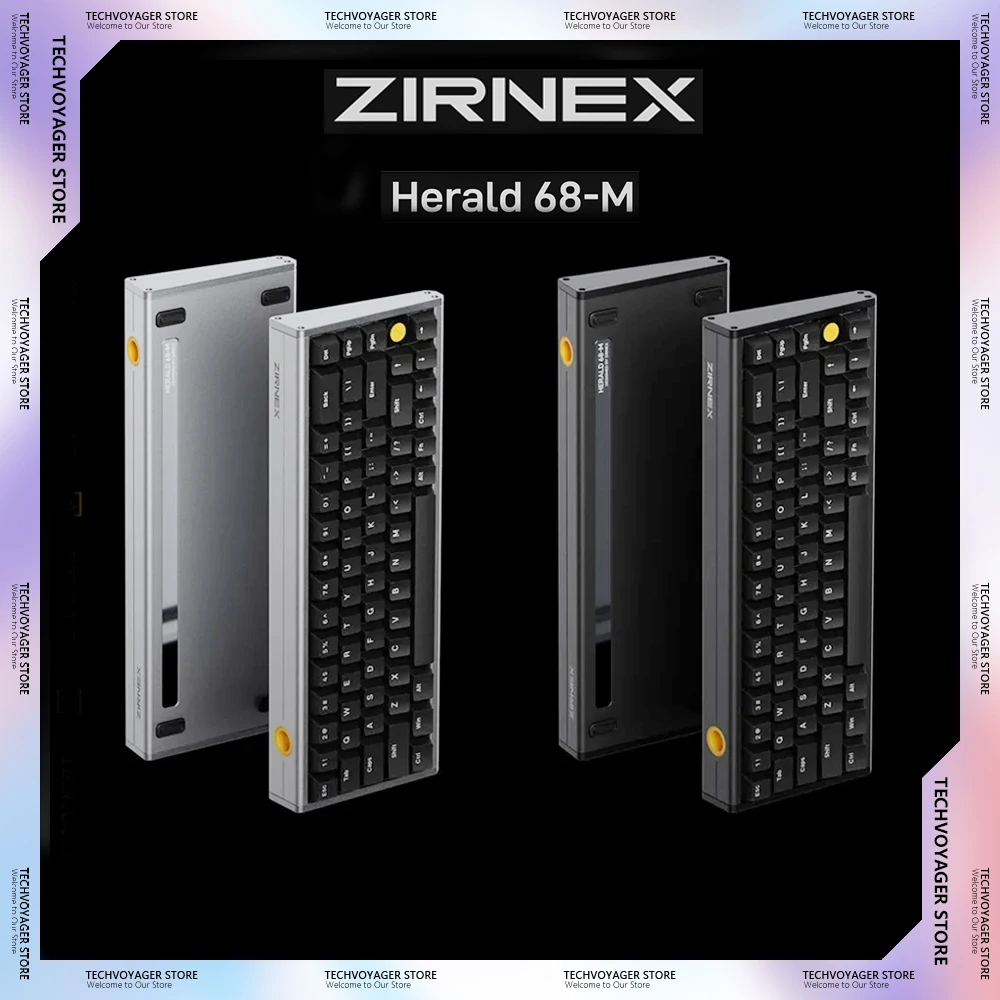 ZIRNEX Herald68-M Magnetic Switch Mechanical Keyboards RGB Light Aluminum Alloy Custom Gaming Keyboard PC E-sports Accessories