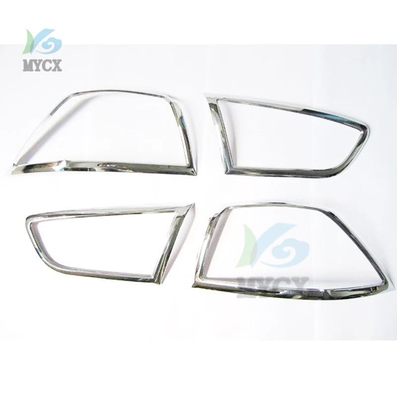 ABS Chrome Rear headlight Lamp Cover for Mitsubishi Lancer/Lancer X/Lancer Evo 2009 2010 2011 2012 2013 2014 2015 2016