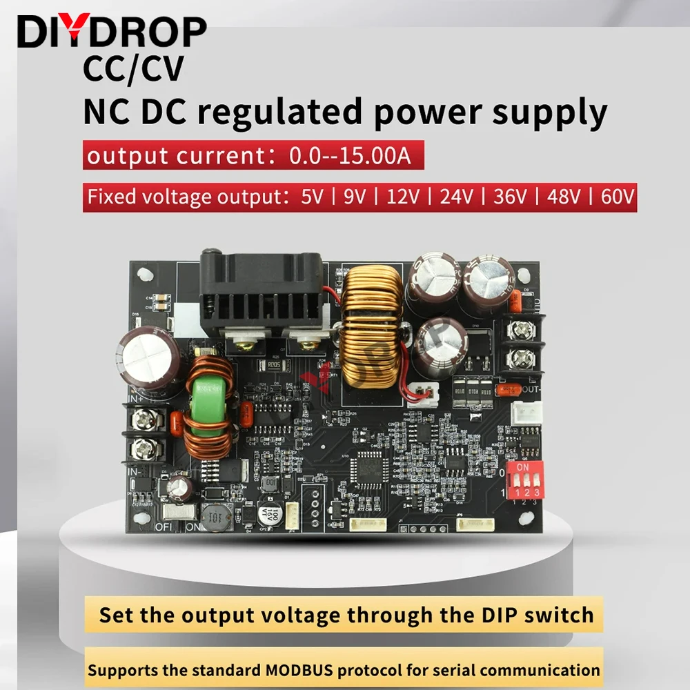 Imagem -05 - Regulador de Tensão Estabilizado dc Ajustável Cnc Tensão Constante Corrente Constante Módulo Step-down Fonte de Alimentação Xy6015l 900w 15a
