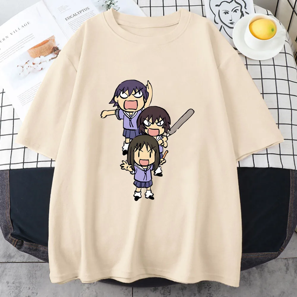 تيشيرتات azumange دايو تشييو ميهاما تيشيرتات نسائية مانغا/كوميك سائد تشيرتات قطن 100% تي شيرت بتصميم مريح ملابس خروج