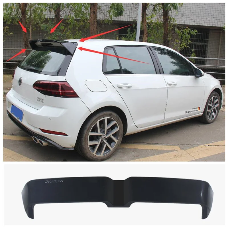 

NEW High Quality ABS Paint Rear Trunk Lip Spoiler Splitter Fits For Golf 7/7.5 2014-2019 (RLINE and GTI not applicable)