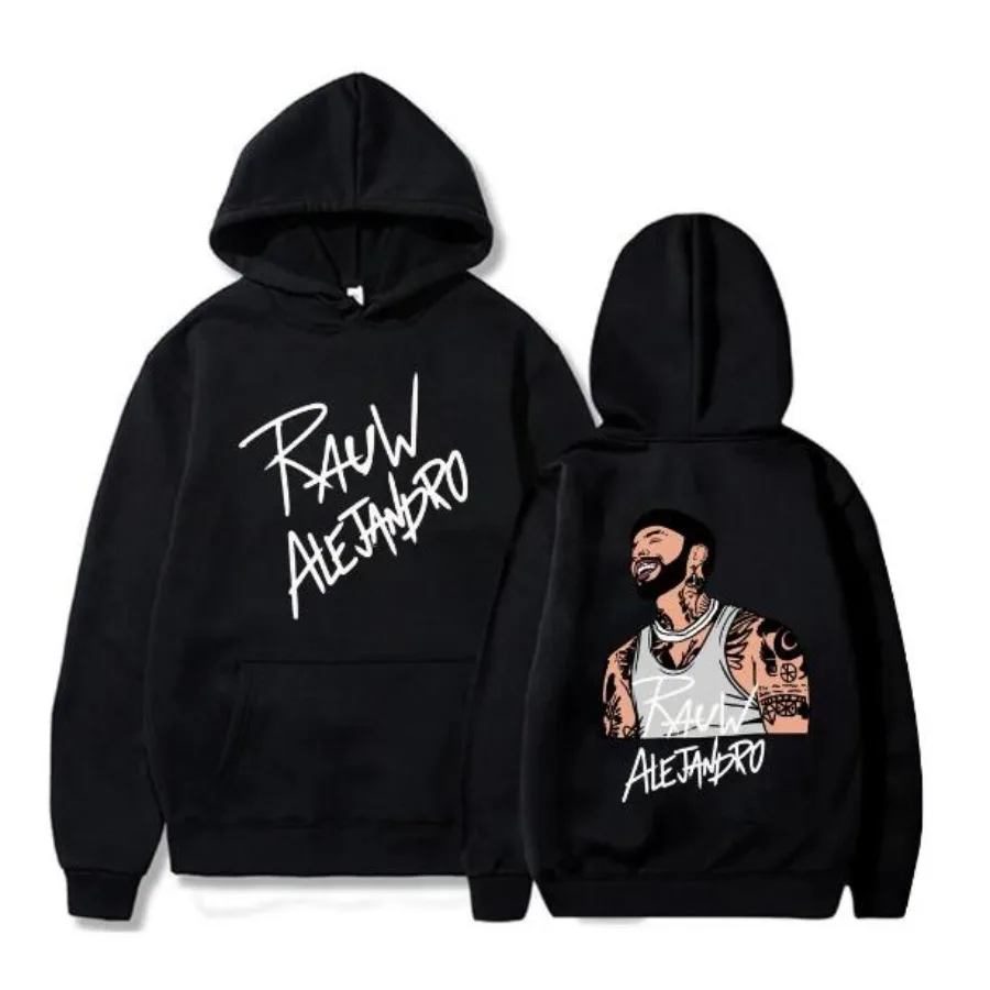 

Rauw Alejandro Hoodie Women Men Hooded Sweatshirt Streetwear Oversized Long Sleeve Fashion Harajuku Pullovers Clothes for Teens