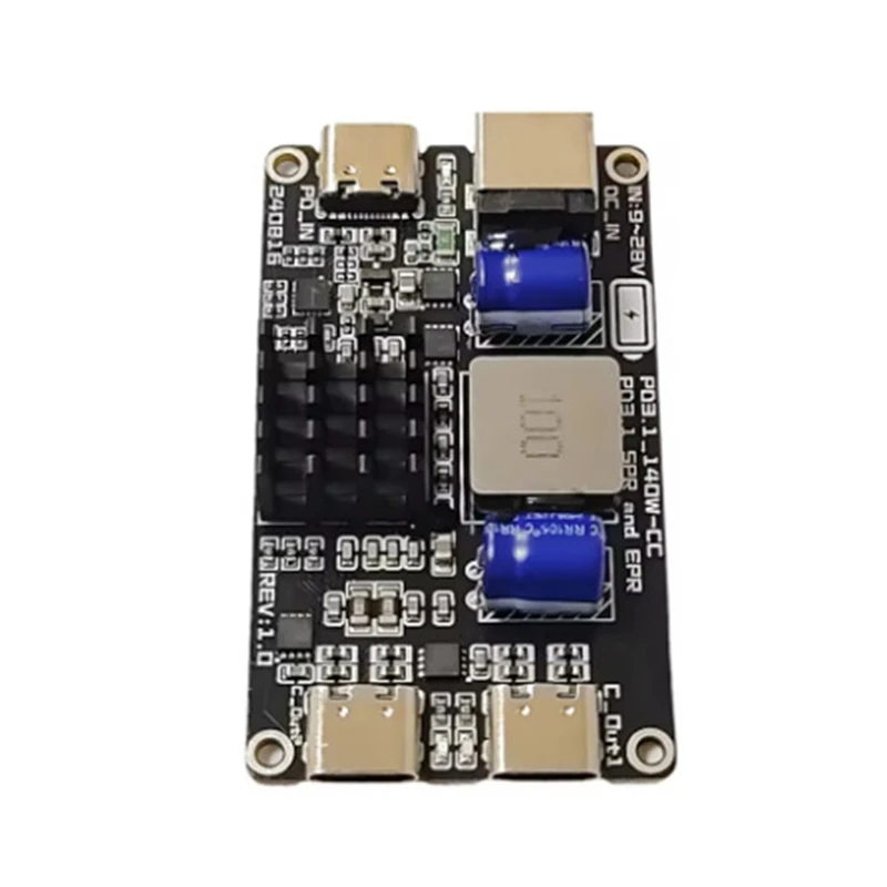 PD3.1 140W 28V FULL Protocol Fast Charger 140W 5A DC Buck TYPE-C USB Quick Charger Car Desktop Adapter 5V 12V 20V