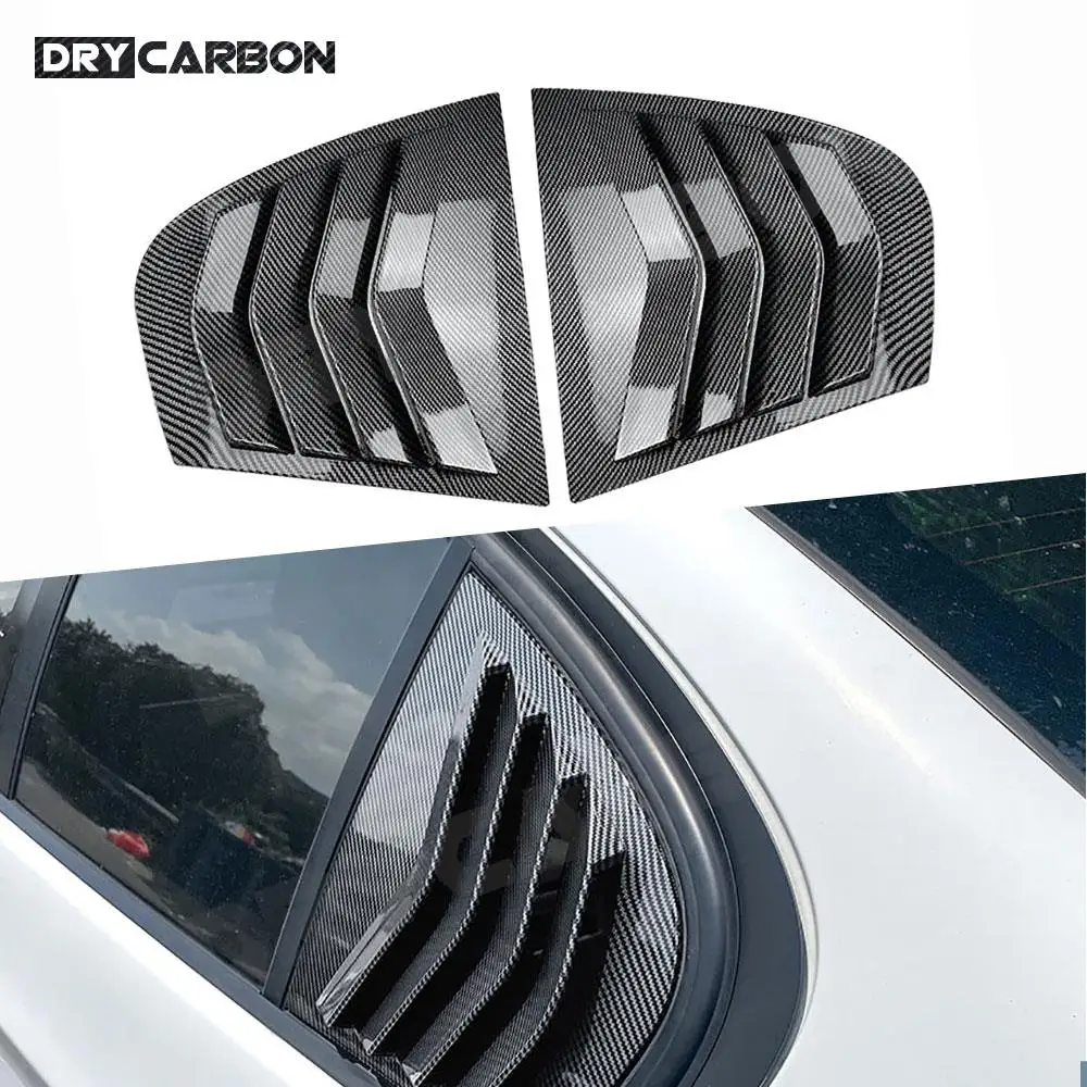 

ABS Black Rear Window Louvers Shutters Cover Trim Car Styling Bodykit Accessories for BMW 3 Series E90 320i 330i M3 2005-2011