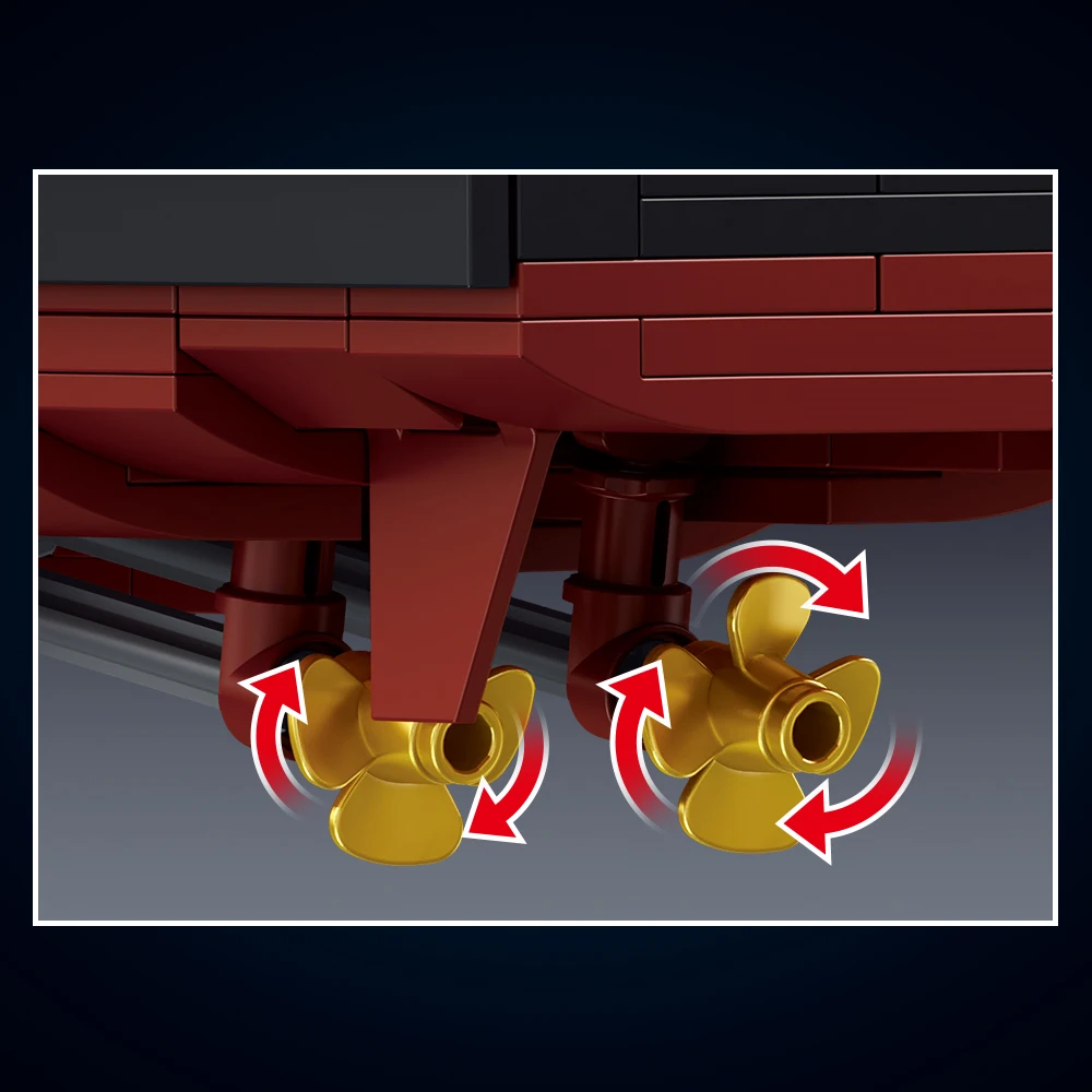 ミシニ M7021 アーリー・バーキー級駆逐艦 組み立てブロックセット、3601ピース MOC アメリカ海軍軍艦モデル、優れた戦艦組み立て