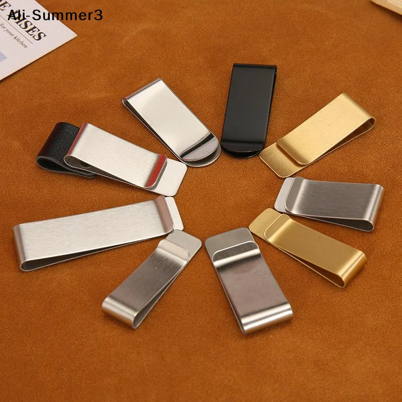 【AW】Money Clip With Durable Slim Design And Multiple Color Choices Perfect For Daily Business Travel To Hold Cash Credit Cards