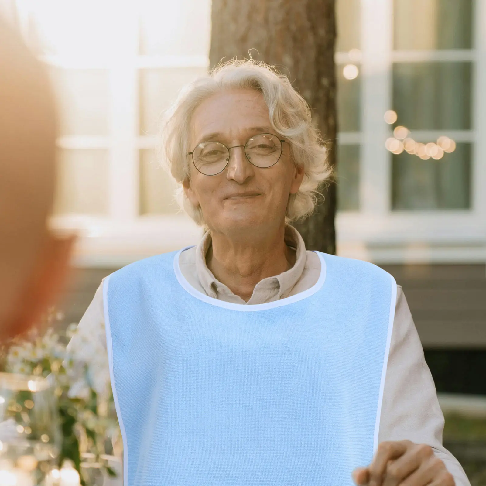 

3Pcs Adjustable Adult Bibs for Elderly Waterproof Crumb Catcher Washable Clothing Protectors Food Eating Drooling Seniors