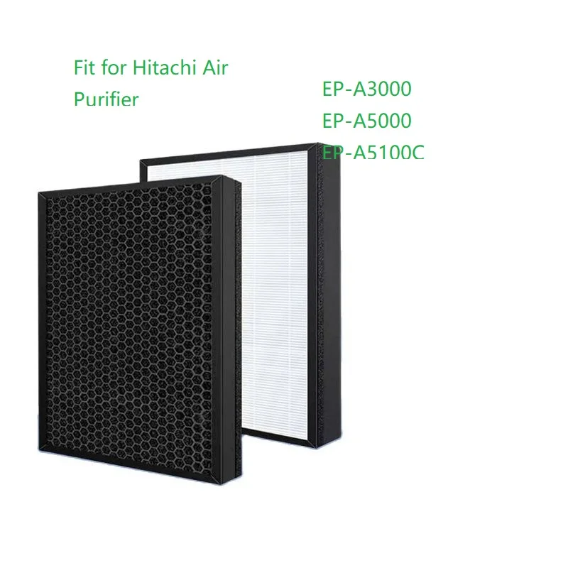 EP-A3000,EP-A5000 EP-A5100C Replacement Hepa Carbon Filter EPA3000 EPA5000 EPA-5000 Deodorizing filter for Hitachi Purifier