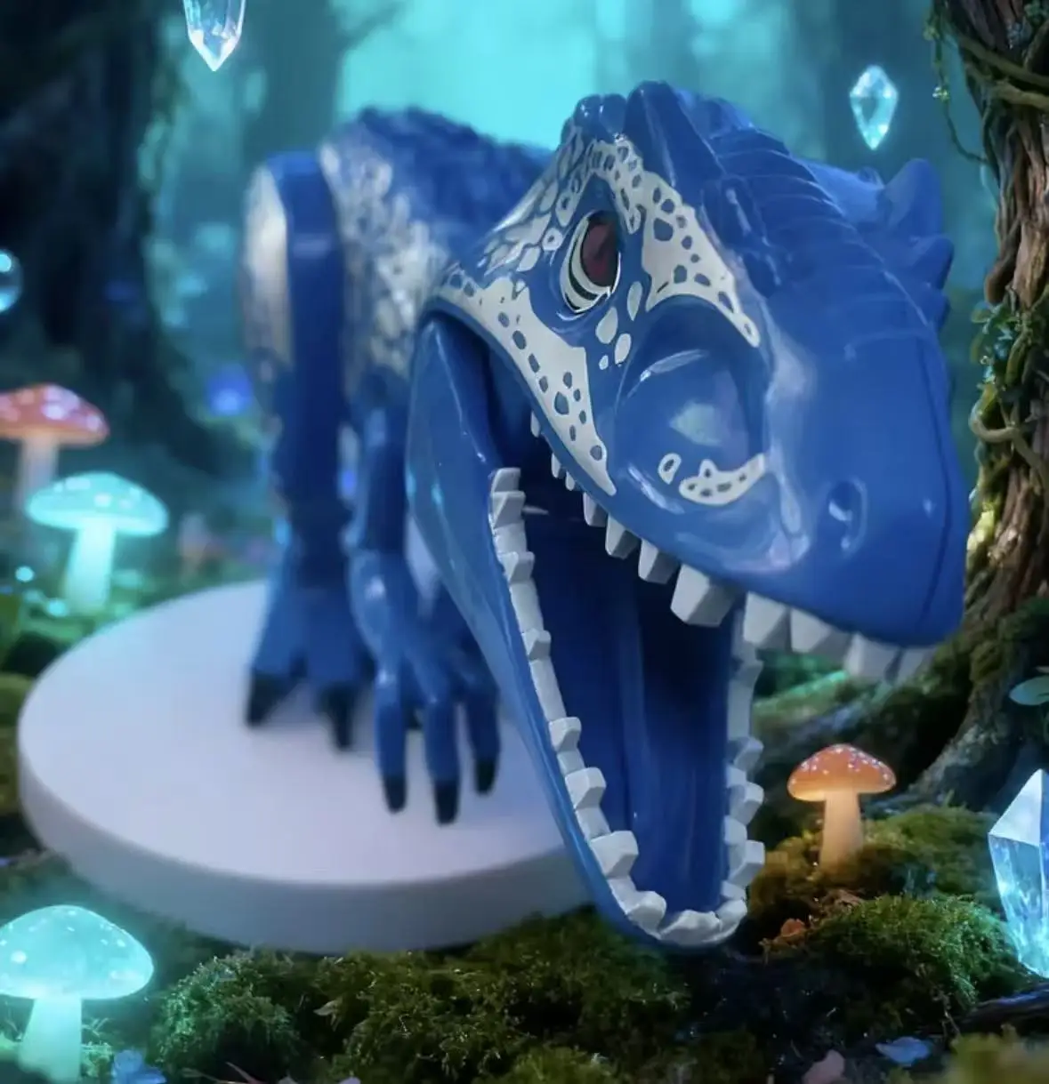 

Набор для сборки модели динозавра Тираннозавра в синих тонах. Идеальный подарок на Рождество и Хэллоуин. Идеально подходит для декора кабинета и для коллекционеров моделей.