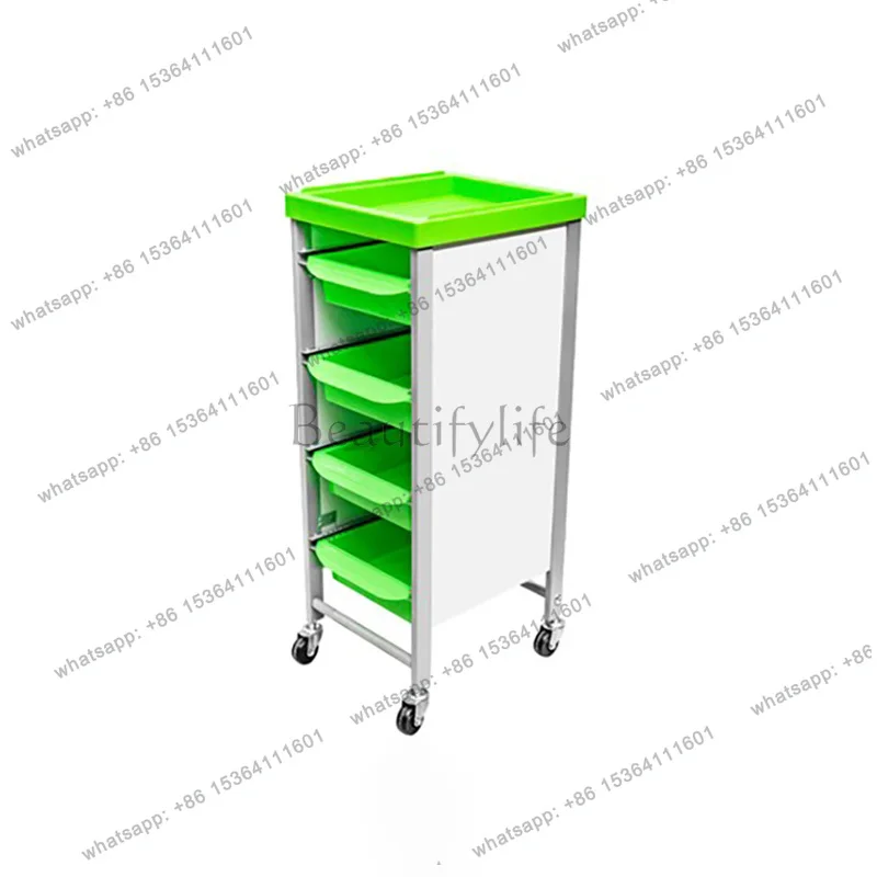 Professional Cool Trolley Aesthetic Luxury Auxiliary Beauty Organizers Trolleys Storage Morden Rollwagen Salon Furniture