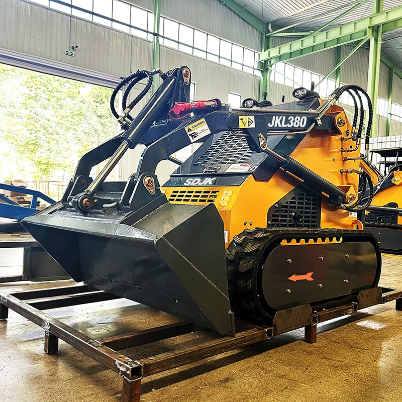 Factory Direct Supply Agricultural Machinery  Mini Skid Steer Loader JKL380 Small Track Loader With Various Attachment for Sale