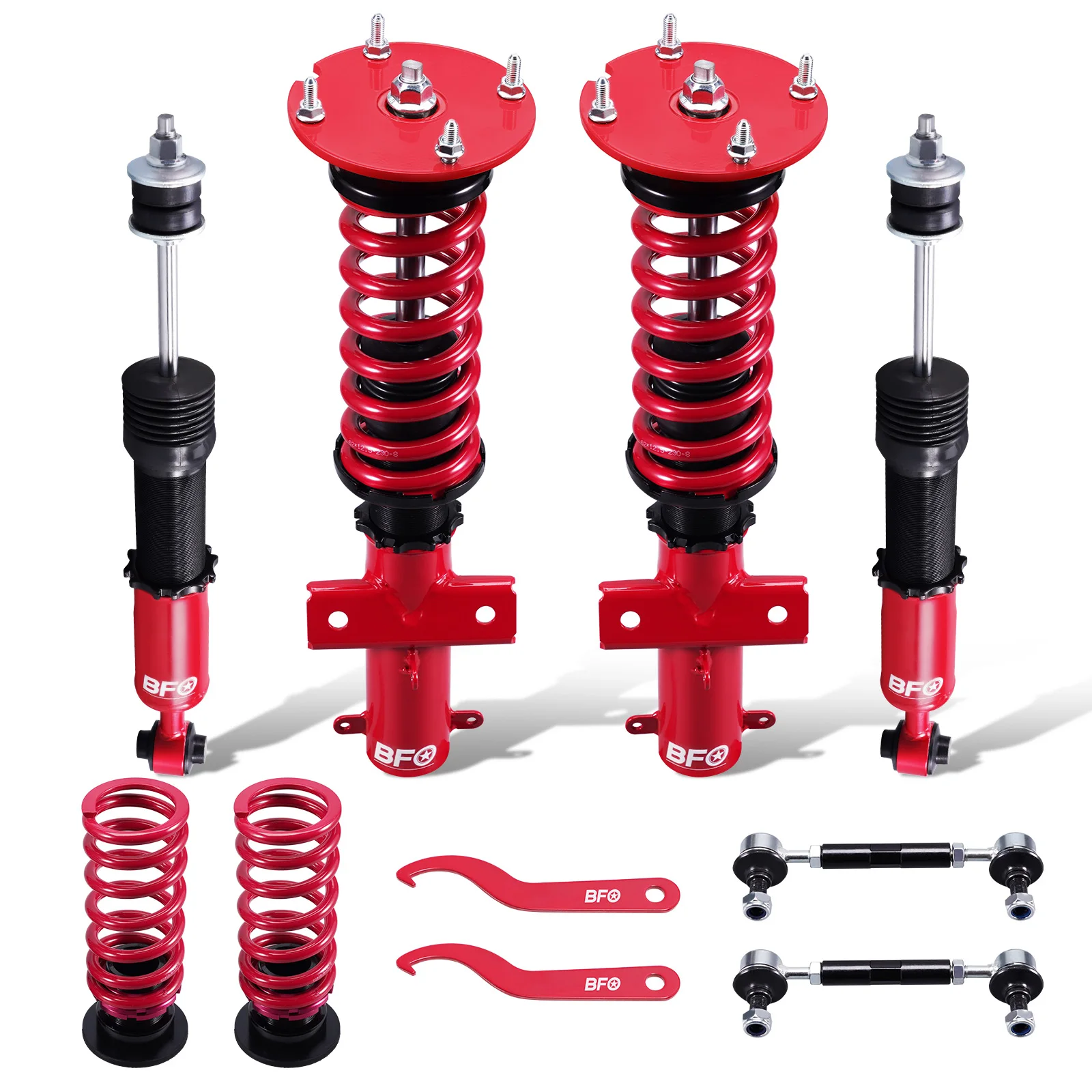 Full Coilovers Struts Absorber For Ford Mustang GT S-197 2005-2014 Height Adjustable