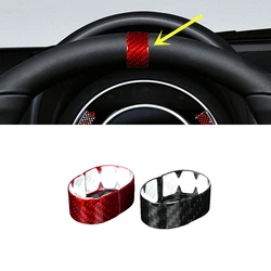 REAL HARD Carbon Fiber Black Steering Wheel Cover Trim Ring For Fiat 500 2020-2023