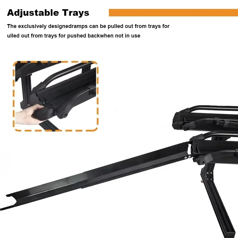 OEM Best Price E-bike Rear Bike Rack for Car Hitch Trailer Mounted 1-2 Bicycle Ebike Luggage Carrier for Truck SUV Minivans view 4