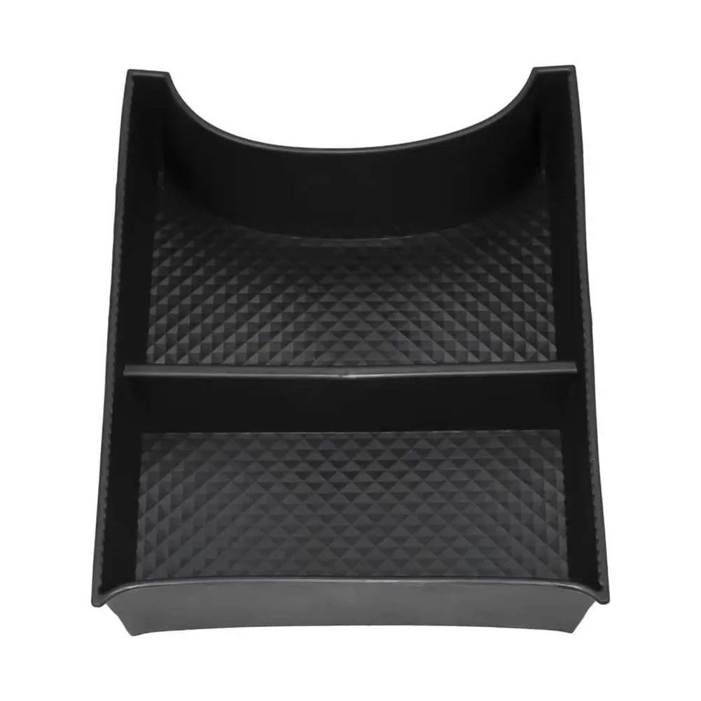 Caja de almacenamiento para consola central, bandeja ABS negra para Hyundai IONIQ 5 2021 +, organizador automático, accesorios interiores