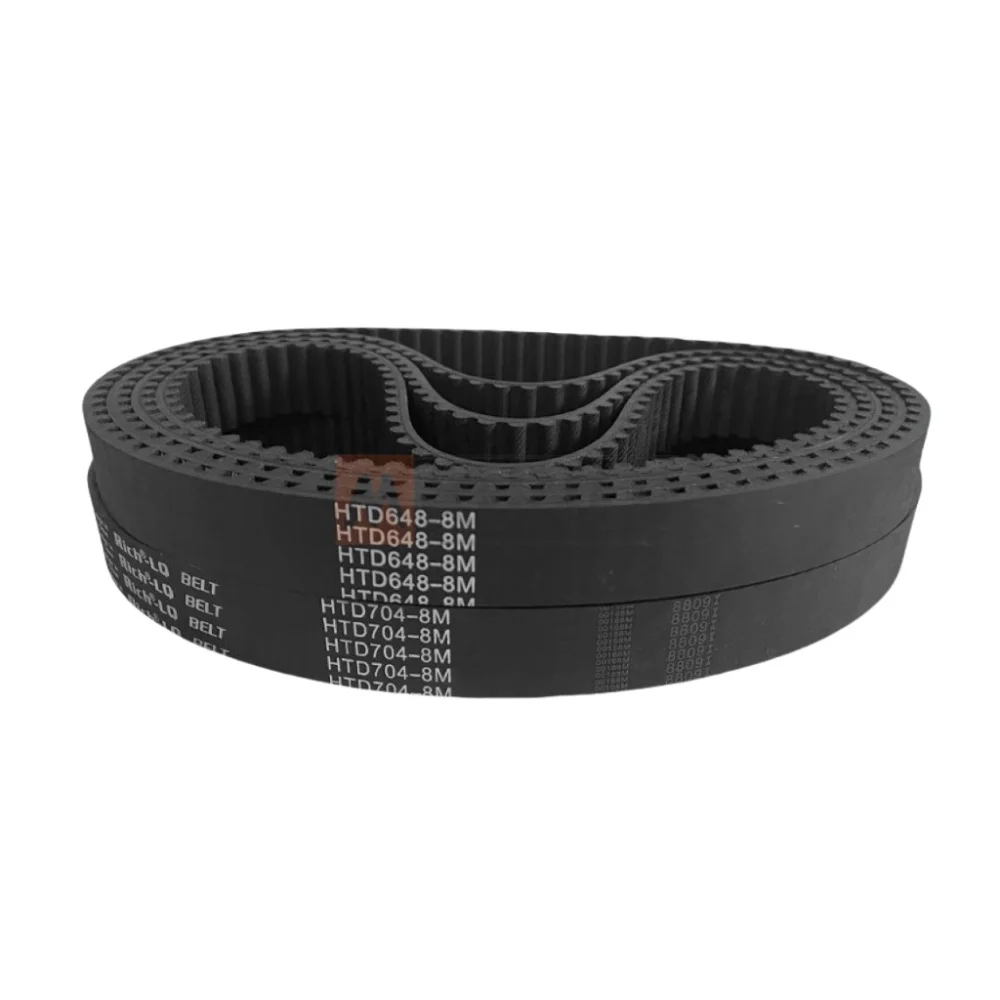 HTD 8M المطاط مؤقت اشتعال محيط 648 656 664 672 680 688 696 703 712 ~ 768 مللي متر عرض 15 ~ 50 مللي متر HTD8M محرك آلة نقل CNC
