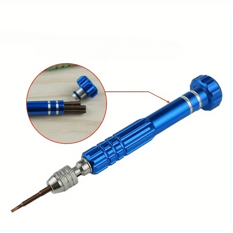 Precision Screwdriver Bit Set, Including 5 Different Sizes - Heavy-duty Metal Structure, Compact Design Hand Repair Tool