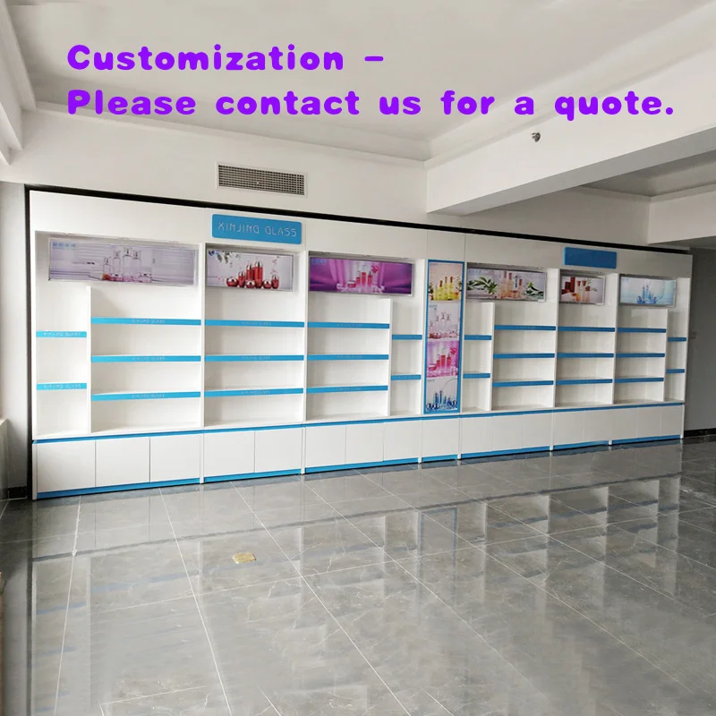 custom.Custom Modern Makeup Shop Furniture Interior Design Retail Perfume Store Fixtures Cosmetic Wall Display Shelves