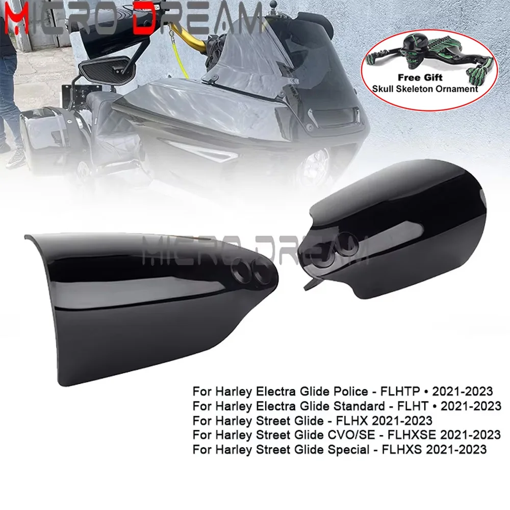 2X Motorcycle Black Handguards W/ Mounting Kit For Harley Electra Street Glide FLHX CVO SE FLHXSE Special FLHXS FLHTP FLHT