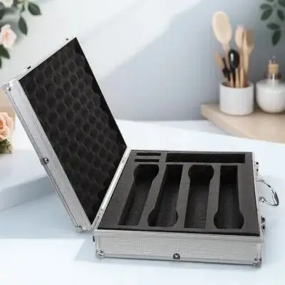

Microphone Carrying Case Portable Durable Mic Organizer Hard Protective Storage Case Shockproof Scratchproof for Travel Outdoor