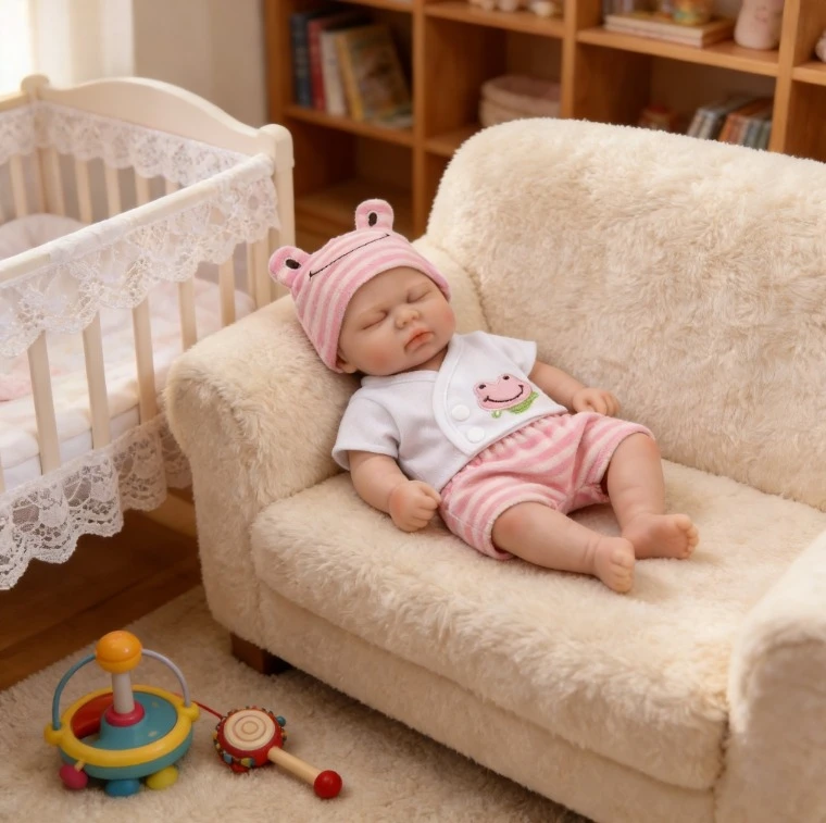 NPK 12'' Mond Kan Open Super Zacht Platina Stevig Siliconen Reborn Augurk Elastisch Rekbaar Levensechte Collectible Art Doll