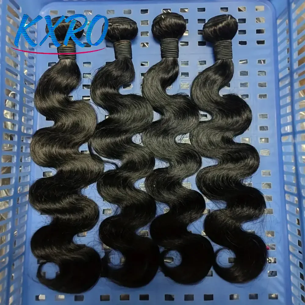 Body Wave Human Hair Bundles Deal 12A Raw Human Hair Bundles Quality Double Machine Weft Brazilian Hair Weave Bundles No Shedding for Women Ready to Wear On Clearance Sale Pre Plucked Wig Party Work Daily Life