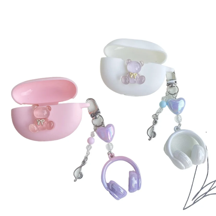 ل Baseus Bowie M3 /M3S / MA10 PRO/MC1 Pro حافظة لطيف الكرتون سيليكون حقيبة سماعة الاذن مع المفاتيح ل Baseus Bowie MC1 Pro