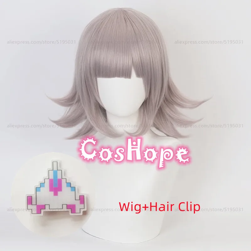 Nanami ChiaKi Cosplay Wig with Hair Clip Synthetic Short Wig
