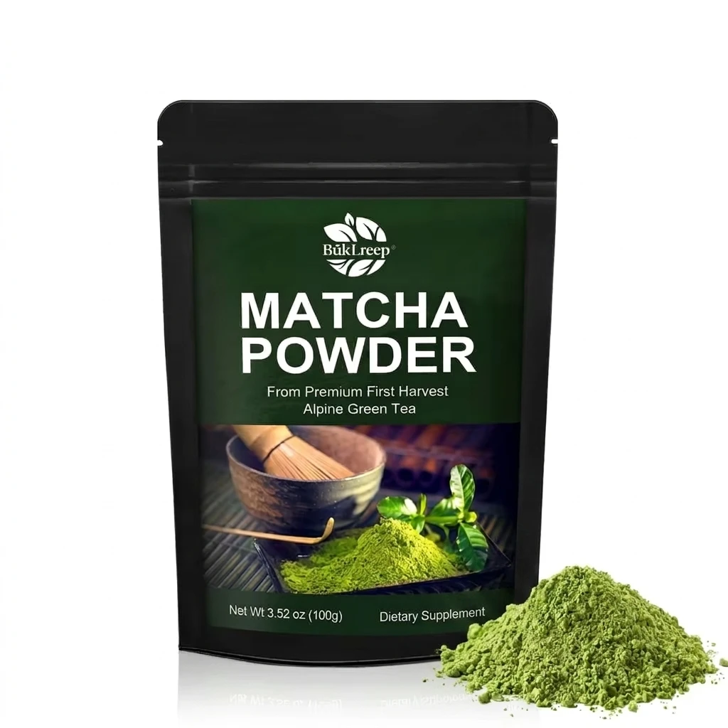 Matcha-Pulver, Natürlicher Energie-Booster & Förderer des Geistigen Fokus | Erste Ernte Alpen-Grüntee für Ruhe, Stoffwechsel & Entgiftung