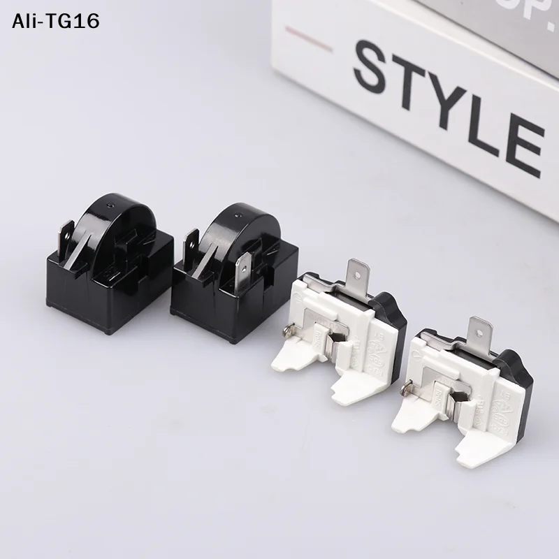 【MA8】Refrigerator Compressor PTC Start Relay Refrigerator Starter Overload Protector 1/2 Pin 15 Ohm 1/6H Replacement Protector