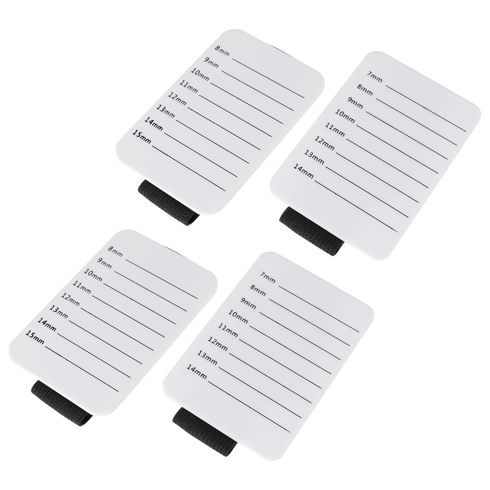 

4pcs Eyelash Extension Pallet Elastic Hand Strap Lightweight Lash Grafting Holder Easy Clean Portable Lash Extension Tray