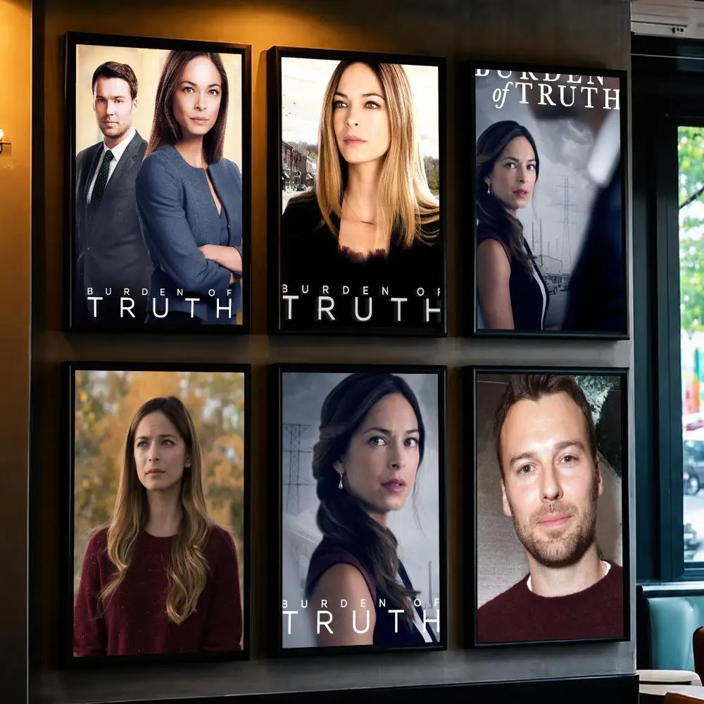 tv series B-Burden of Truth-H Poster Removable Wall Sticker for Home Cafe Bar Office Interior Decor