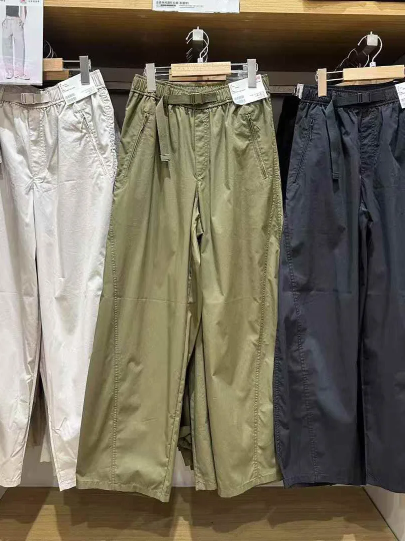 

Женские повседневные брюки на весну-лето с высокой талией, поясом, прямым кроем, А-силуэта, для офиса и повседневной носки