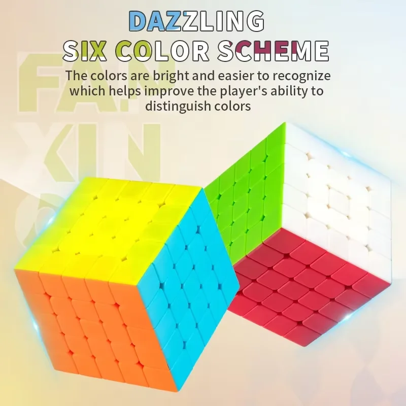 Magic Cube 3x3 4x4 5x5 Carbon Fiber Magic Cube Twelve Color Cube Professional Speed Magic Cube Educational Toys for Kid Gifts
